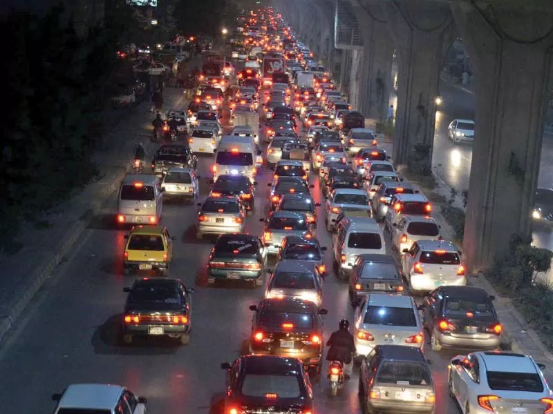 traffic snarl in islamabad photo inp traffic snarl in islamabad photo inp