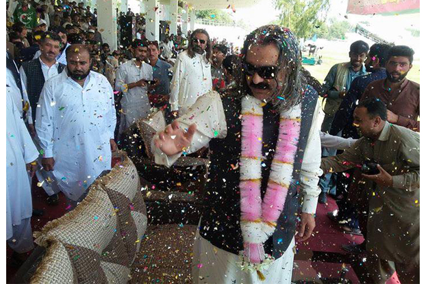 pti leader ali amin gandapur at the inauguration ceremony of ratha kulachi fair photo facebook