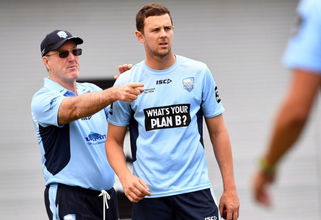 rust proof hazlewood heads into the first brisbane test on the back of a solitary sheffield shield match although he looked in good nick after taking match figures of six for 73 in that game photo afp