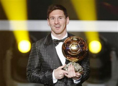 messi wins ballon d or four times in a row