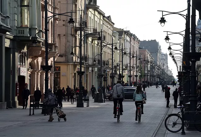 a view of piotrkowska street in downtown lodz poland on november 4 2017 photo afp a view of piotrkowska street in downtown lodz poland on november 4 2017 photo afp