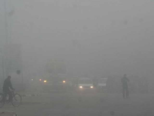 dense and foggy condition disrupting air travel and transportation in the smog hit province photo express file