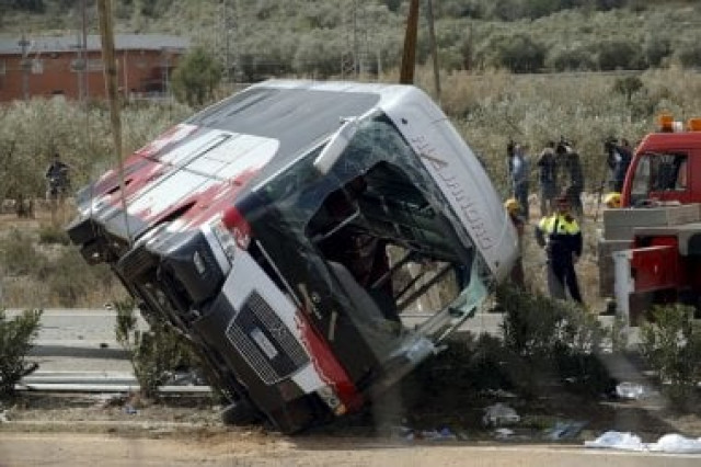 representational image of an overturned bus photo reuters representational image of an overturned bus photo reuters