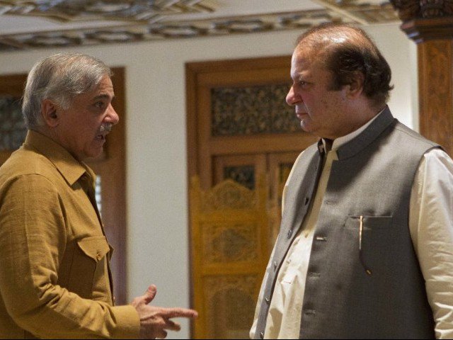 a file photo of shehbaz sharif and nawaz sharif photo file