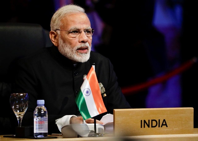 india 039 s prime minister narendra modi participates in the opening session of the 15th asean india summit at the philippine international convention center in manila philippines november 14 2017 photo reuters