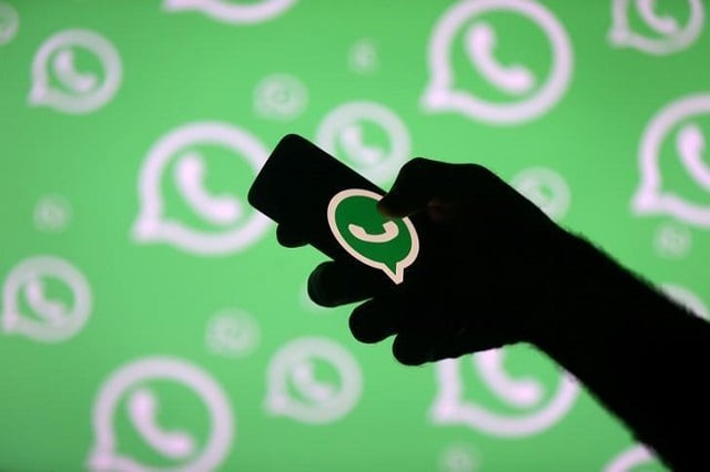 file photo a man poses with a smartphone in front of displayed whatsapp logo in this illustration september 14 2017 photo reuters file photo a man poses with a smartphone in front of displayed whatsapp logo in this illustration september 14 2017 photo reuters