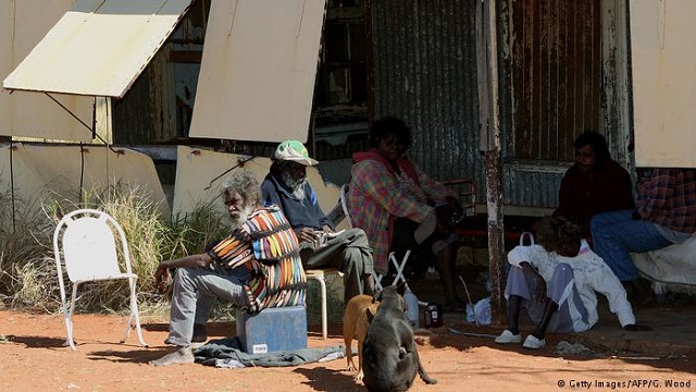 australian aborigines near roebourne western australia photo afp