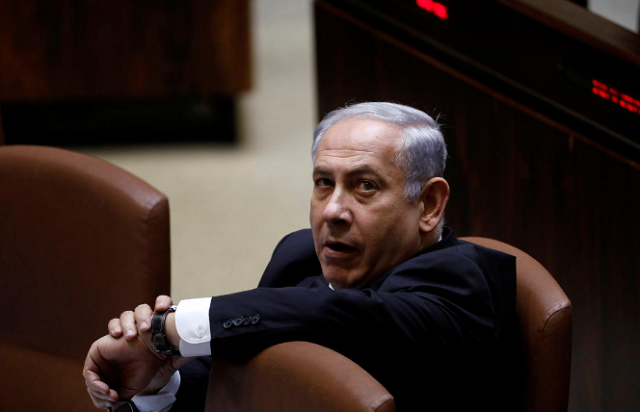israeli prime minister benjamin netanyahu attends a session of the knesset the israeli parliament in jerusalem photo reuters