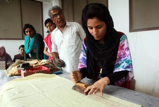 a file photo of block printing workshop photo express a file photo of block printing workshop photo express