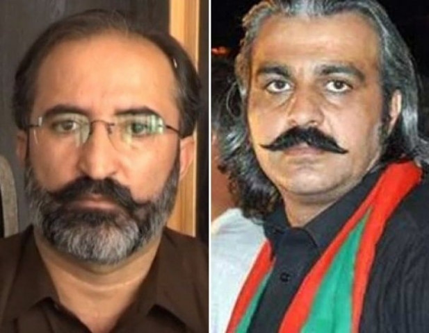 pti mna dawar khan kundi and k p revenue minister ali amin gandapur photo file pti mna dawar khan kundi and k p revenue minister ali amin gandapur photo file