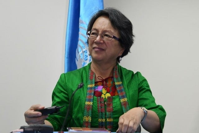 the un special rapporteur on the rights of indigenous peoples victoria tauli corpuz photo afp the un special rapporteur on the rights of indigenous peoples victoria tauli corpuz photo afp