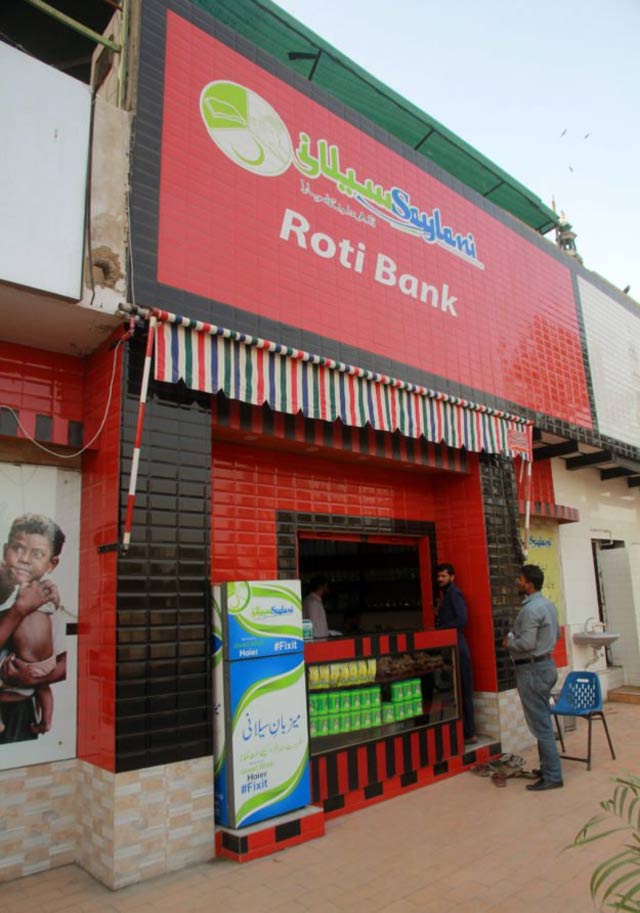 the roti bank near guru mandir was opened on august 14 and the team hopes to open five to six more roti banks in different part of karachi by the middle of 2018 photo athar khan express