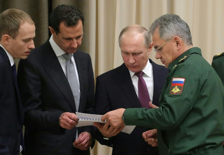 putin meets assad ahead of syria talks with turkey and iran