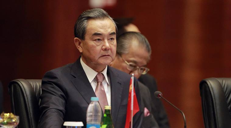 chinese foreign minister wang yi attends the asia europe foreign ministers asem meeting at myanmar international convention centre photo afp