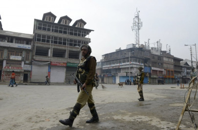 kashmir gun battles leave three youth indian commander dead