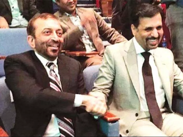 farooq sattar and mustafa kamal attending a seminar at the university of karachi earlier this year photo ppi farooq sattar and mustafa kamal attending a seminar at the university of karachi earlier this year photo ppi