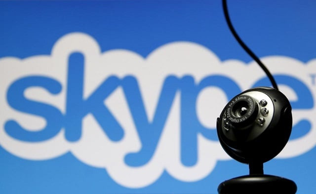 a web camera is seen in front of a skype logo in this photo illustration may 26 2015 photo reuters
