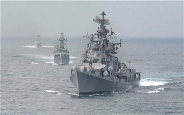 file photo naval warships form a line during an exercise in the waters of bay of bengal in chennai january 24 2010 photo reuters