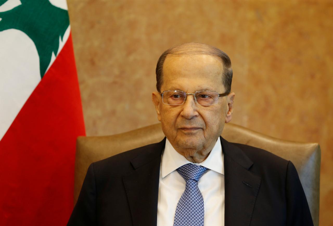 lebanese president michel aoun is seen at the presidential palace in baabda lebanon photo reuters