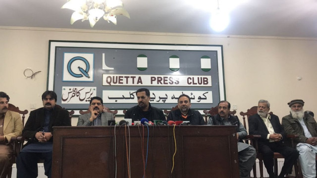 mustafa kamal along with other psp leaders addresses a press conference at quetta press club on wednesday photo psp mustafa kamal along with other psp leaders addresses a press conference at quetta press club on wednesday photo psp