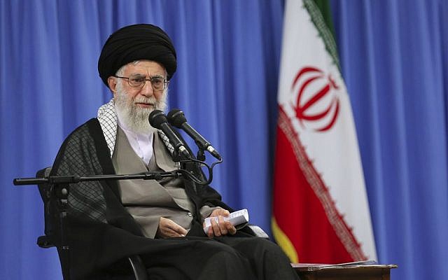 supreme leader ayatollah ali khamenei speaks during a meeting in tehran photo afp