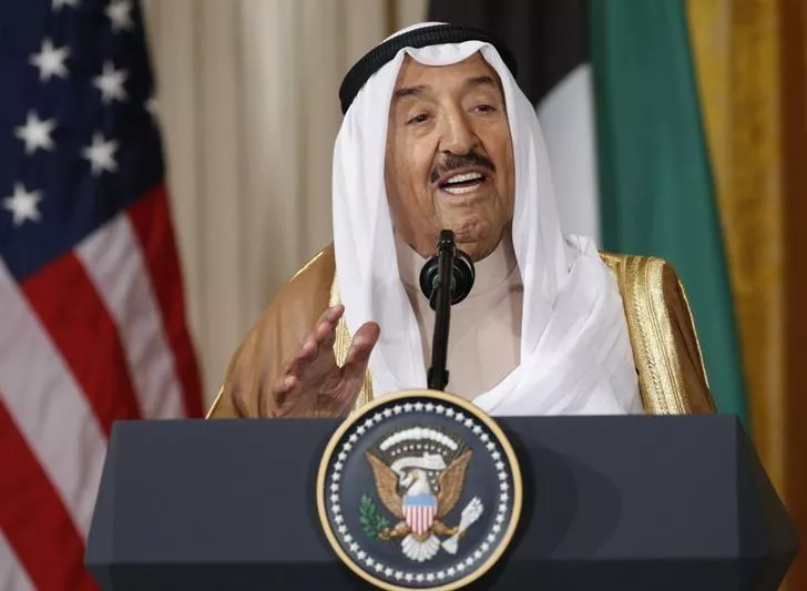kuwait 039 s emir sheikh sabah al ahmad al jaber al sabah addresses a joint news conference with us president donald trump in the east room of the white house in washington us photo reuters kuwait 039 s emir sheikh sabah al ahmad al jaber al sabah addresses a joint news conference with us president donald trump in the east room of the white house in washington us photo reuters