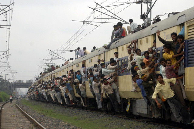 a photo of a train in india photo reuters file