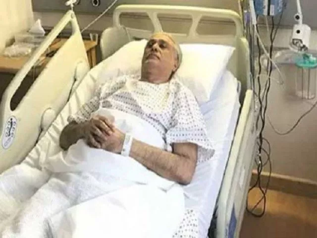 ishaq dar in a hospital in london screen grab ishaq dar in a hospital in london screen grab