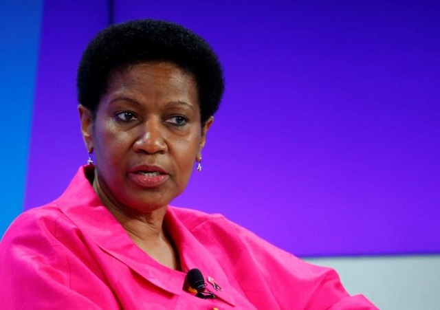 phumzile mlambo ngcuka undersecretary general and executive director united nations entity for gender equality and the empowerment of women un women addresses the session 039 ending poverty through parity 039 in the swiss mountain resort of davos january 24 2015 photo reuters