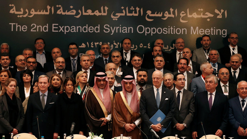 saudi foreign minister adel al jubeir during a meeting of the main syrian opposition in the saudi capital riyadh photo reuters