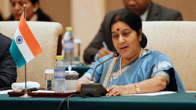 indian foreign minister sushma swaraj speaks during the 13th russia india china foreign ministers 039 meeting at diaoyutai state guesthouse in beijing photo reuters indian foreign minister sushma swaraj speaks during the 13th russia india china foreign ministers 039 meeting at diaoyutai state guesthouse in beijing photo reuters