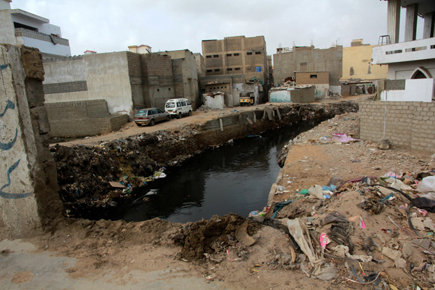 a view of encroachments on the gujjar nullah photo athar khan