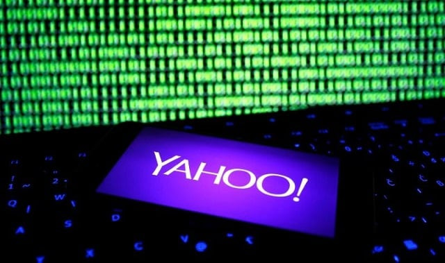a photo illustration shows a yahoo logo on a smartphone in front of a displayed cyber code and keyboard on december 15 2016 photo reuters a photo illustration shows a yahoo logo on a smartphone in front of a displayed cyber code and keyboard on december 15 2016 photo reuters