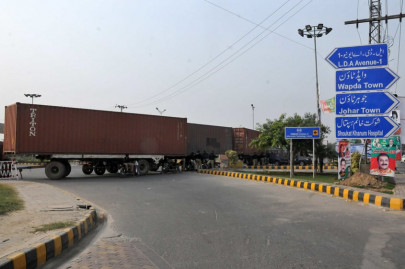 police seize containers across punjab to create blockades to prevent protests