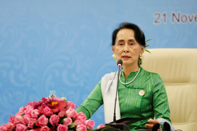 myanmar state counselor aung san suu kyi speaks during a news conference at the asia europe foreign ministers asem in naypyitaw myanmar photo reuters myanmar state counselor aung san suu kyi speaks during a news conference at the asia europe foreign ministers asem in naypyitaw myanmar photo reuters