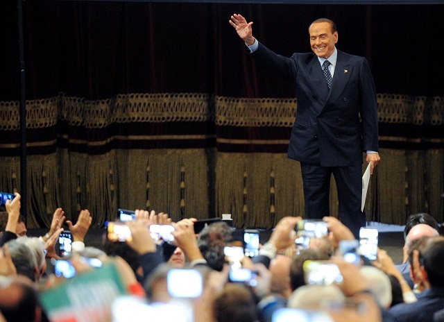 file photo forza italia party leader silvio berlusconi waves to his supporters during a rally for the regional election in palermo italy november 1 2017 photo reuters