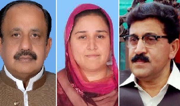 mna mehar ghulam mohammad lali from na 87 jhang mna bibi bharwana from na 87 jhang and mpa abdul razzaq dhillon from pp 33 sarghoda photo file