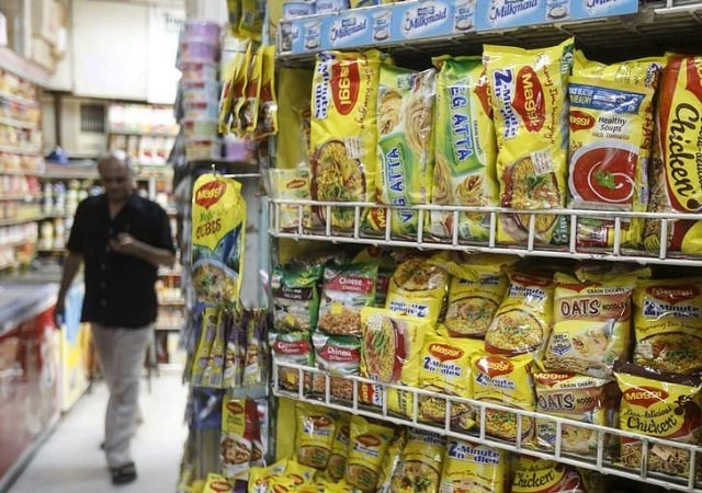 file photo packets of nestle 039 s maggi instant noodles are seen on display at a grocery store in mumbai india june 4 2015 photo reuters