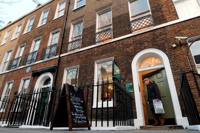 this file photo taken on february 06 2012 shows a general view shows a man exiting the charles dickens museum based in a house where the british novelist lived in central london on february 6 2012 photo afp this file photo taken on february 06 2012 shows a general view shows a man exiting the charles dickens museum based in a house where the british novelist lived in central london on february 6 2012 photo afp