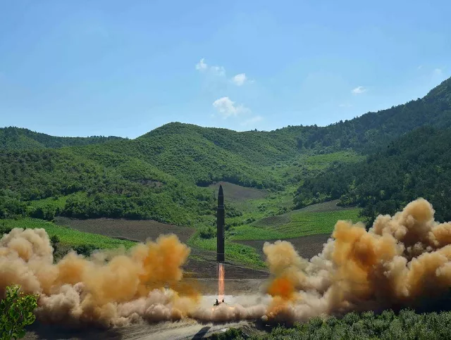 this file picture taken and released on july 4 2017 by north korea 039 s official korean central news agency kcna shows the test fire of the intercontinental ballistic missile hwasong 14 at an undisclosed location photo afp this file picture taken and released on july 4 2017 by north korea 039 s official korean central news agency kcna shows the test fire of the intercontinental ballistic missile hwasong 14 at an undisclosed location photo afp