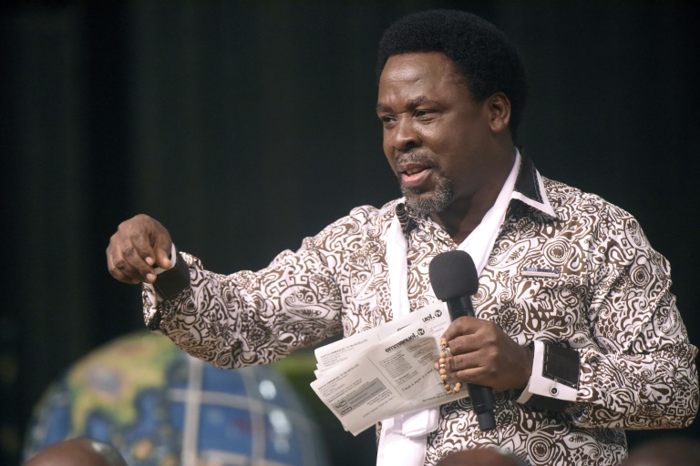 tb joshua is one of several so called faith healers in nigeria claiming an ability to cure people of aids photo afp
