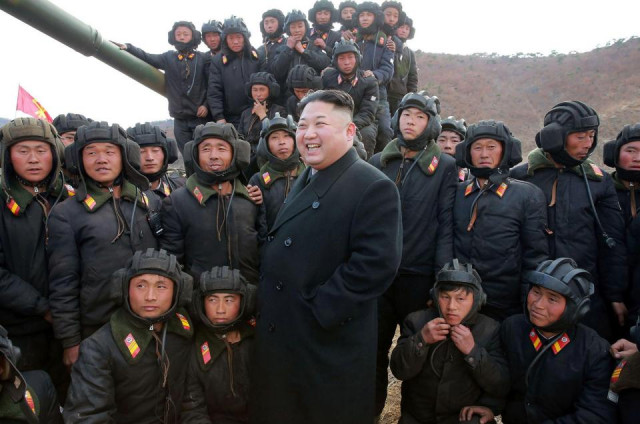 north korean leader kim jong un said he 039 s ready for war after trump sent warships to the korean peninsula photo online north korean leader kim jong un said he 039 s ready for war after trump sent warships to the korean peninsula photo online