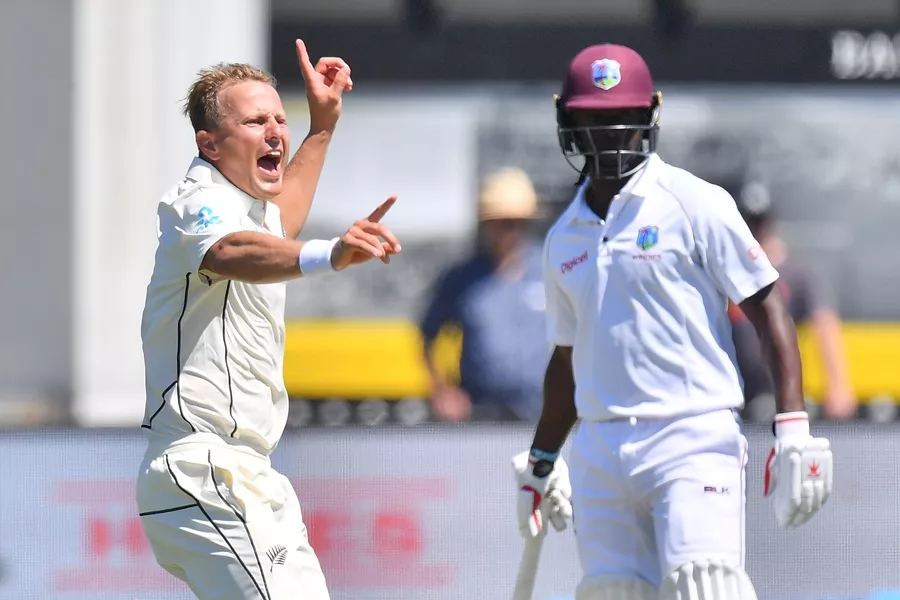 new zealand 039 s neil wagner l appeals for a lbw call on west indies 039 shannon gabriel during the first day of the first test cricket match between new zealand and the west indies at the basin reserve in wellington on december 1 2017 photo afp new zealand 039 s neil wagner l appeals for a lbw call on west indies 039 shannon gabriel during the first day of the first test cricket match between new zealand and the west indies at the basin reserve in wellington on december 1 2017 photo afp