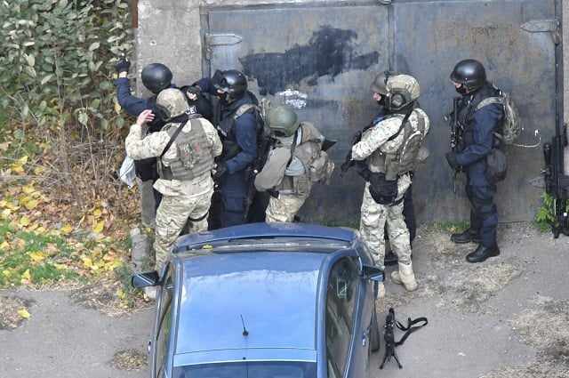 file photo members of georgian security forces take part in an operation to apprehend people who according to local media are suspected of terrorism in tbilisi georgia november 22 2017 photo reuters