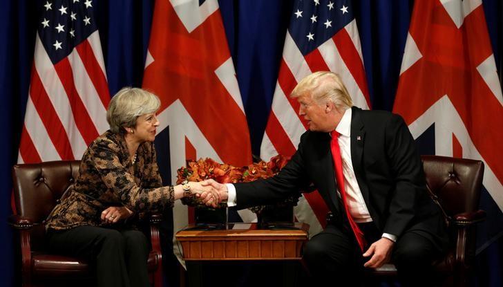 us president donald trump meets with british prime minister theresa may during the un general assembly in new york photo reuters