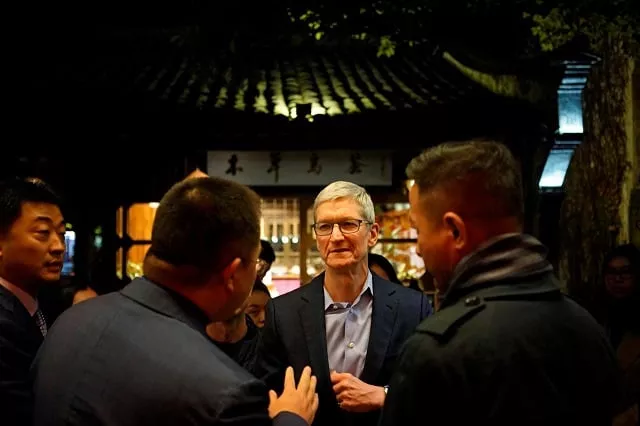 apple ceo tim cook arrives before the fourth world internet conference in wuzhen zhejiang province china december 2 2017 photo reuters apple ceo tim cook arrives before the fourth world internet conference in wuzhen zhejiang province china december 2 2017 photo reuters