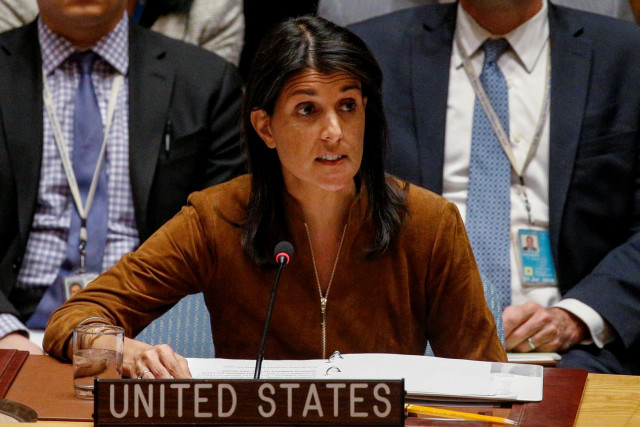 us ambassador to the united nations nikki haley speaks for a bid to renew an international inquiry into chemical weapons attacks in syria during a meeting of the un security council at the united nations headquarters in new york photo reuters us ambassador to the united nations nikki haley speaks for a bid to renew an international inquiry into chemical weapons attacks in syria during a meeting of the un security council at the united nations headquarters in new york photo reuters