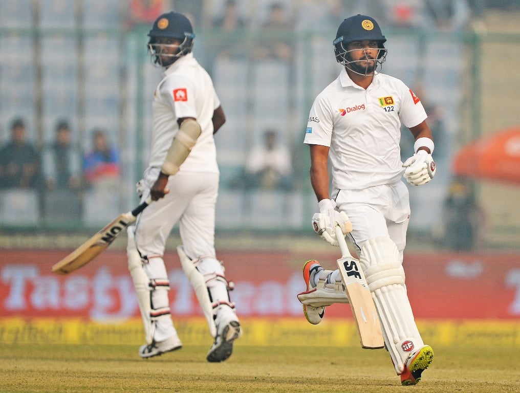 power duo sri lanka flourished on the back of a 181 run fourth wicket stand between mathews 111 and chandimal after they resumed the day on 131 3 in hazy conditions photo afp