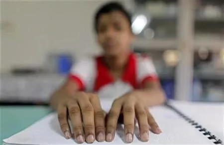 a visually impaired boy photo reuters a visually impaired boy photo reuters