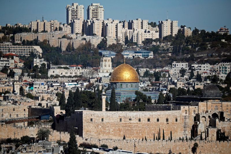 the status of jerusalem is one of the most contentious issues of the long running israeli palestinian conflict photo afp